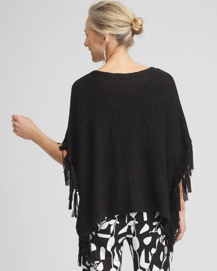 Chico039s Ponchos and Ruanas Fringe Knit Poncho Magenta Rose 8211 Shoes and Accessories Chico039s Ponchos and Ruanas Fringe Knit Poncho Magenta Rose 8211 Shoes and Accessories