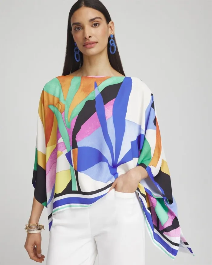 Chico039s Ponchos and Ruanas Tropical Border Stripe Poncho Purple Nightshade 8211 Shoes and Accessories Chico039s Ponchos and Ruanas Tropical Border Stripe Poncho Purple Nightshade 8211 Shoes and Accessories