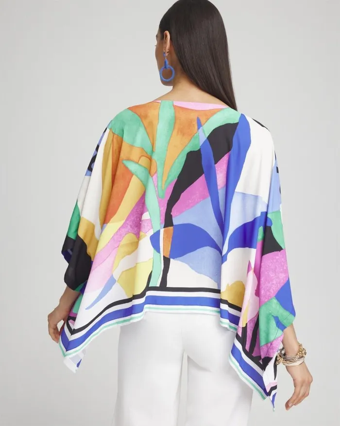 Chico039s Ponchos and Ruanas Tropical Border Stripe Poncho Purple Nightshade 8211 Shoes and Accessories Chico039s Ponchos and Ruanas Tropical Border Stripe Poncho Purple Nightshade 8211 Shoes and Accessories