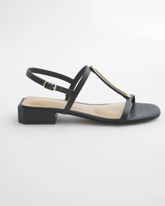 Chico039s Shoes Black TStrap Sandals Black 8211 Shoes and Accessories