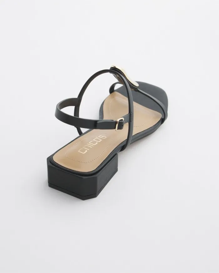 Chico039s Shoes Black TStrap Sandals Black 8211 Shoes and Accessories