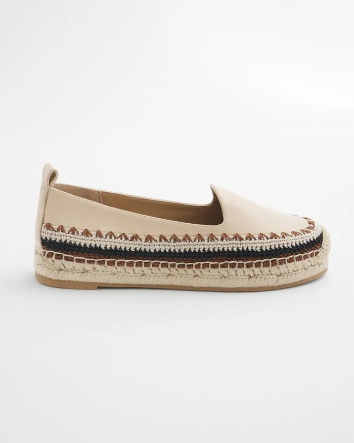 Chico039s Shoes Crochet Slip On Flats Black 8211 Shoes and Accessories
