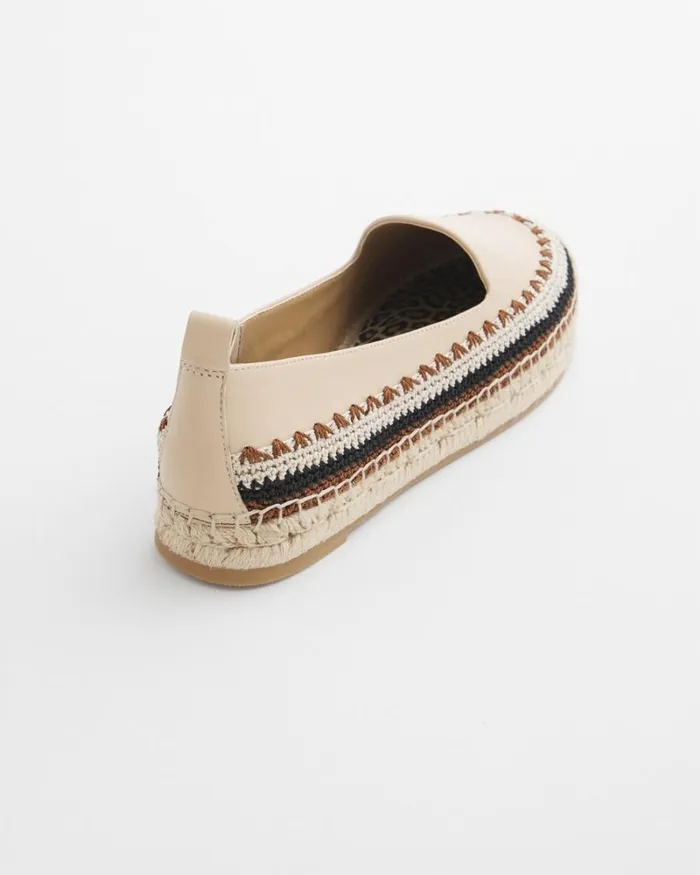 Chico039s Shoes Crochet Slip On Flats Black 8211 Shoes and Accessories