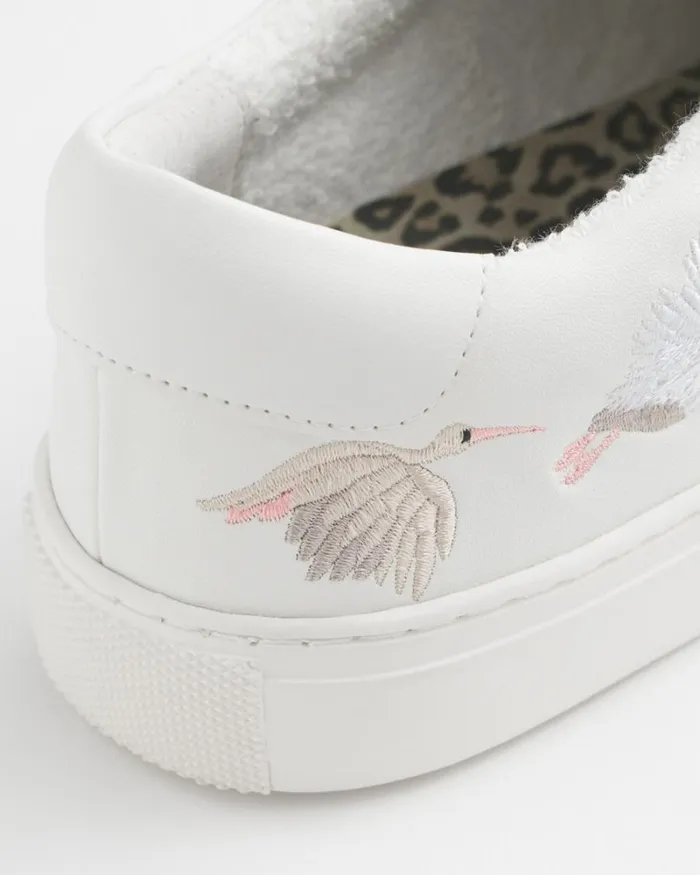 Chico039s Shoes Embroidered Sneakers White 8211 Shoes and Accessories
