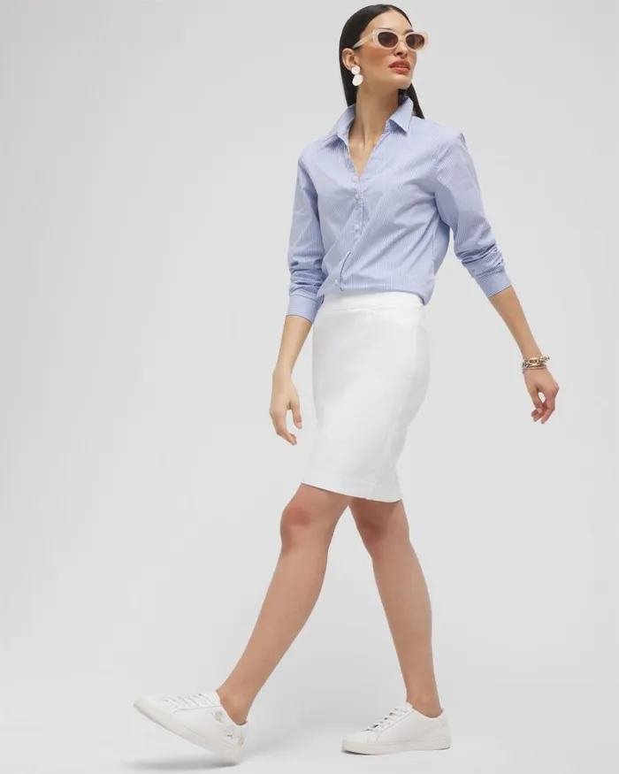 Chico039s Shorts Brigitte PullOn Skort Alabaster 8211 Clothing
