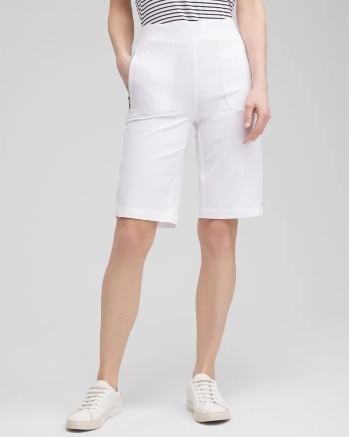 Chico039s Shorts Zenergyu00AE 10034 UPF Neema Shorts Alabaster 8211 Clothing