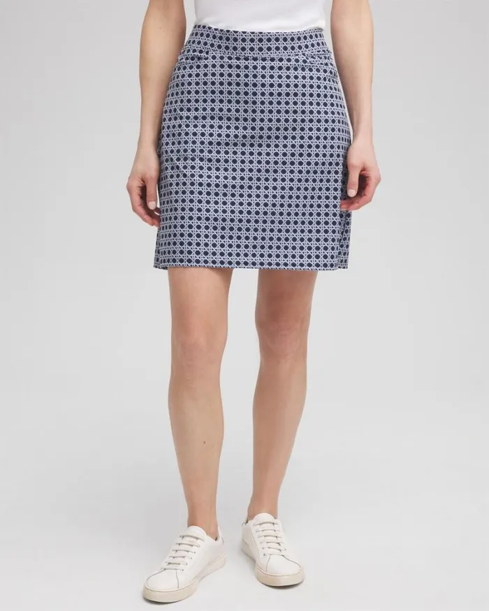 Chico039s Shorts Zenergyu00AE UPF Cane Back Pleat Skort Classic Navy 8211 Clothing