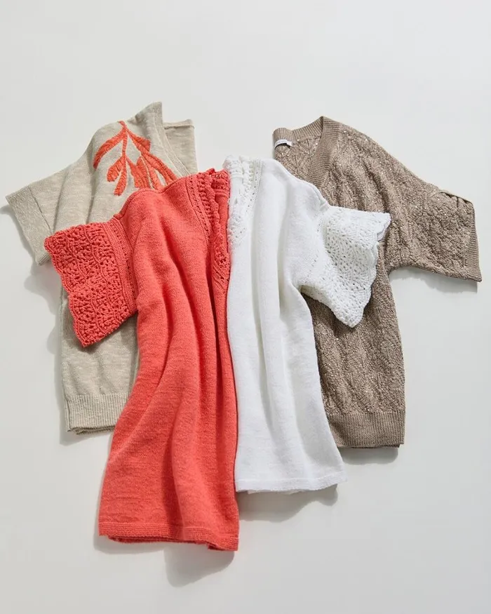 Chico039s Sweaters Pointelle Knit Pullover Sweater Alabaster 8211 Clothing