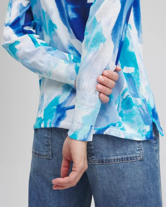 Chico039s Sweaters Summer Romance Watercolor Topper Cardigan Intense Azure 8211 Clothing Chico039s Sweaters Summer Romance Watercolor Topper Cardigan Intense Azure 8211 Clothing