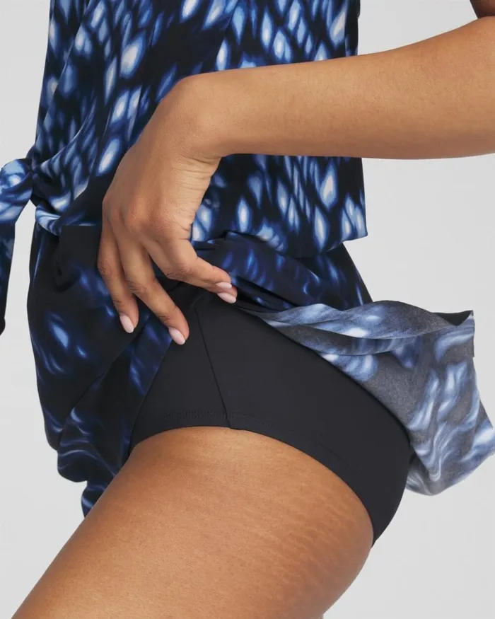 Chico039s Swim Magicsuit Indio One Kami Swim Dress Blue Multi 8211 Clothing