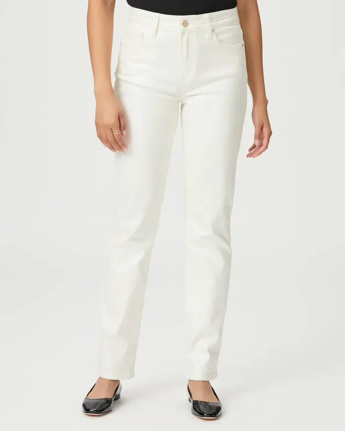 Cindy 30 Inch Straight Jean 8211 Pearl White Coating Denim PAIGE Women Cindy 30 Inch Straight Jean 8211 Pearl White Coating Denim PAIGE Women