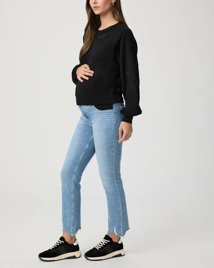Cindy Maternity Straight Jean 8211 Mel Denim PAIGE Women