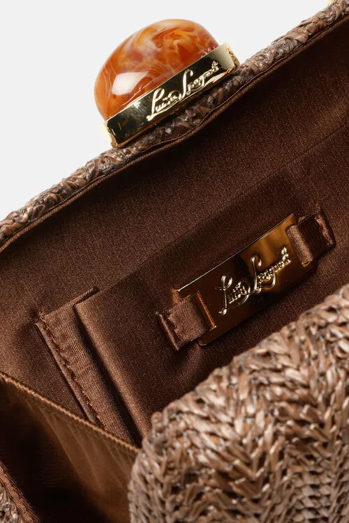 Clutch and Pochette Illasi Illasi BlueGold Luisa Spagnoli Women Clutch and Pochette Illasi Illasi BlueGold Luisa Spagnoli Women