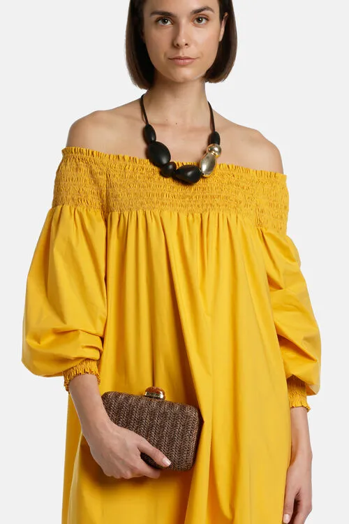 Clutch and Pochette Illasi Illasi BlueGold Luisa Spagnoli Women Clutch and Pochette Illasi Illasi BlueGold Luisa Spagnoli Women