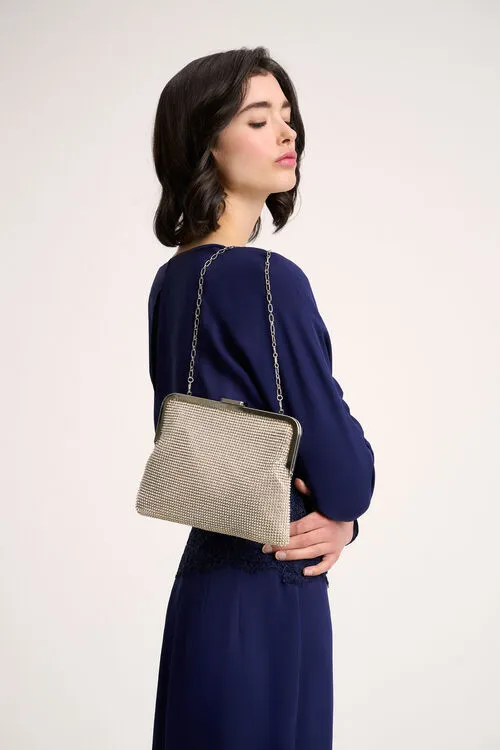 Clutch and Pochette Luisa Spagnoli Women Illustre Illustre NickelGold Clutch and Pochette Luisa Spagnoli Women Illustre Illustre NickelGold