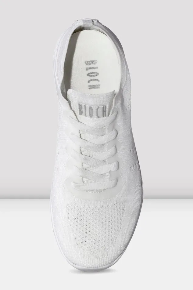 Dance Sneakers Bloch Adult Adult Omnia Lightweight Knited Sneakers White Knit