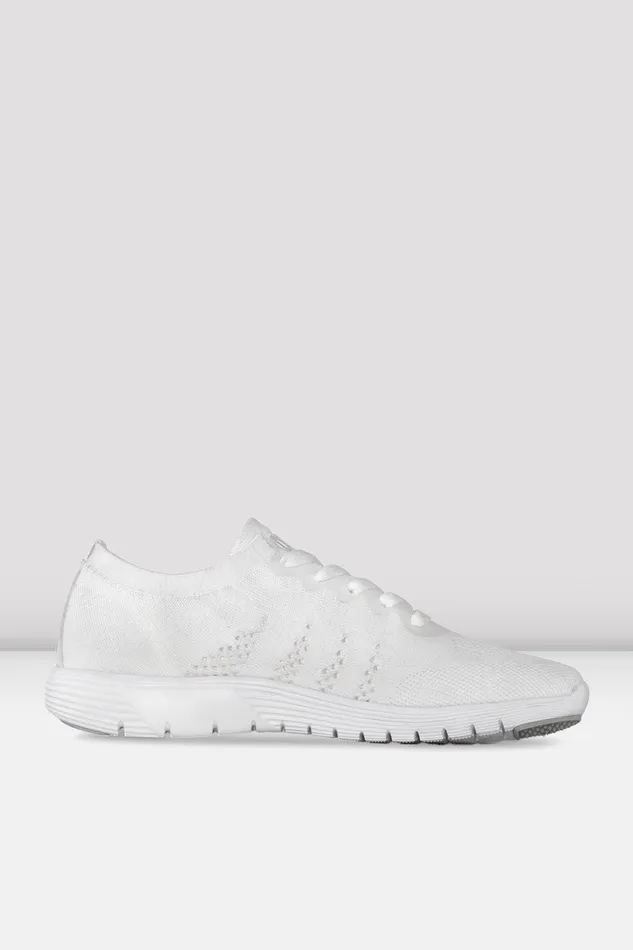 Dance Sneakers Bloch Adult Adult Omnia Lightweight Knited Sneakers White Knit