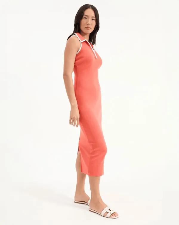 Darien Dress Persimmon Women Veronica Beard Dresses