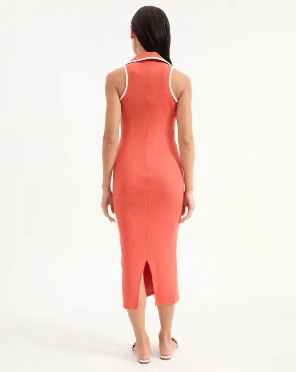 Darien Dress Persimmon Women Veronica Beard Dresses