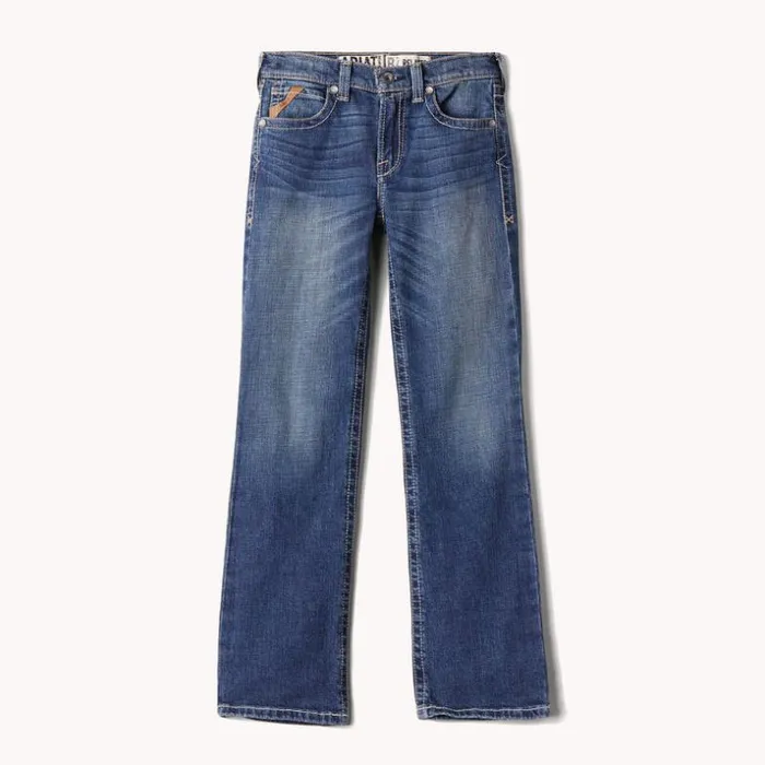 Denim Kids Ariat B4 Relaxed Rafael Boot Cut Jean Wave Denim Kids Ariat B4 Relaxed Rafael Boot Cut Jean Wave
