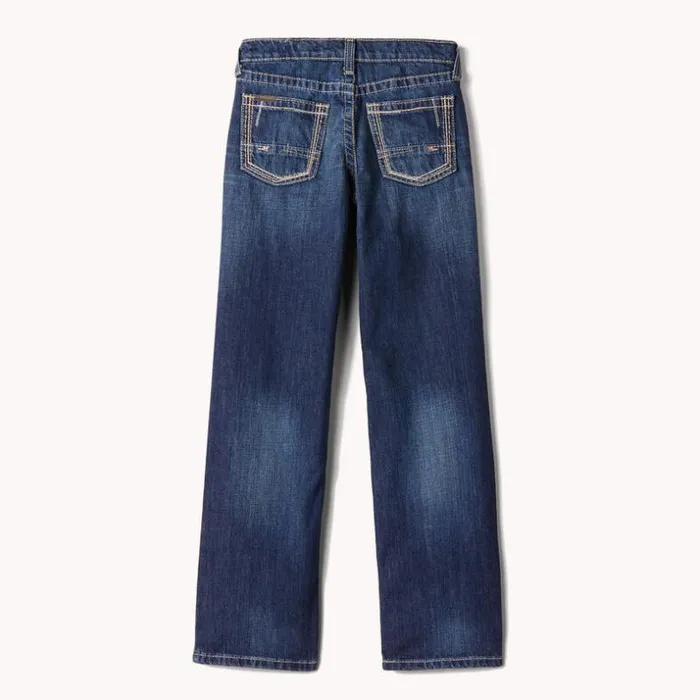 Denim Kids Ariat B5 Slim Boundary Stackable Straight Leg Jean Cyclone
