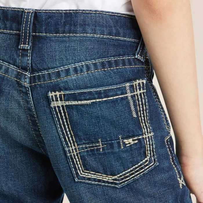 Denim Kids Ariat B5 Slim Boundary Stackable Straight Leg Jean Cyclone