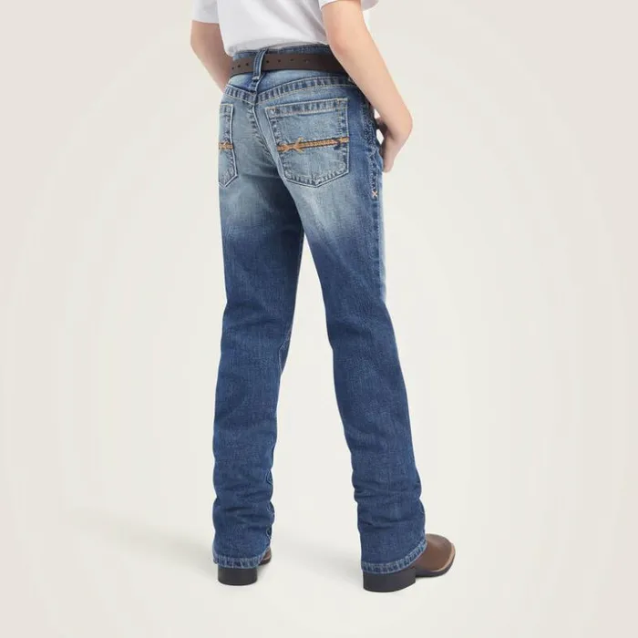 Denim Kids Ariat B5 Slim Cutler Stackable Straight Leg Jean Dakota