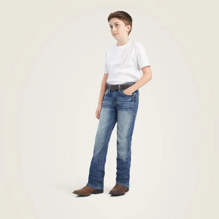 Denim Kids Ariat B5 Slim Cutler Stackable Straight Leg Jean Dakota