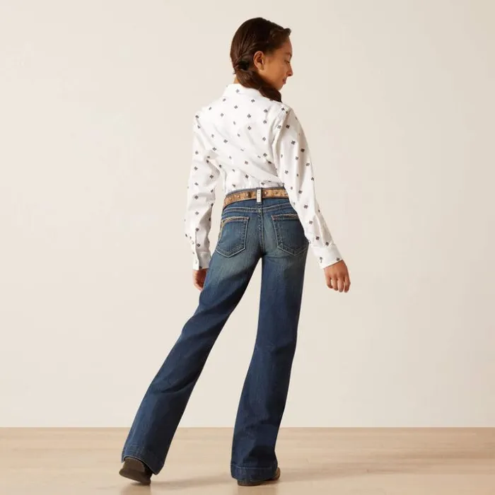 Denim Kids Ariat REAL Naz Trouser Pacific Denim Kids Ariat REAL Naz Trouser Pacific