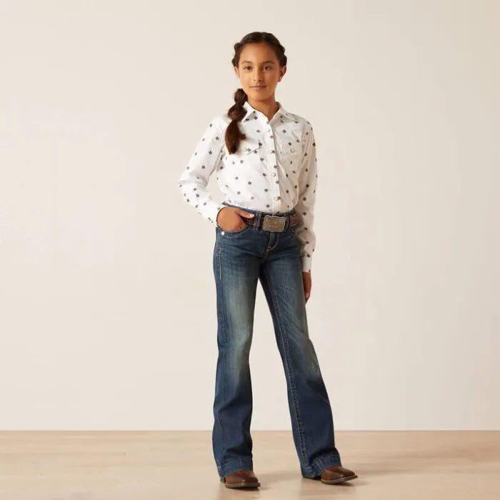 Denim Kids Ariat REAL Naz Trouser Pacific Denim Kids Ariat REAL Naz Trouser Pacific