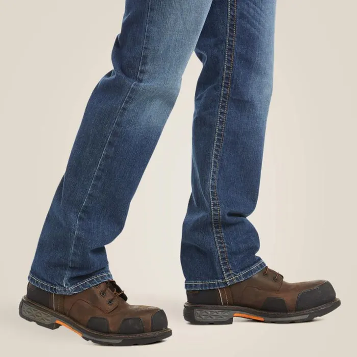 Denim Men Ariat FR M4 Relaxed Basic Boot Cut Jean Alloy Denim Men Ariat FR M4 Relaxed Basic Boot Cut Jean Alloy