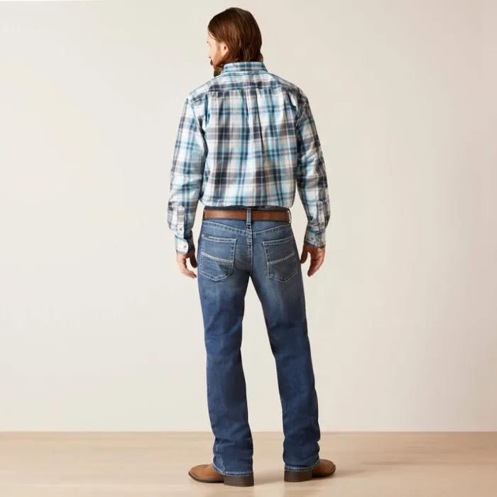 Denim Men Ariat M4 Relaxed Hugo Boot Cut Jean Bannock Denim Men Ariat M4 Relaxed Hugo Boot Cut Jean Bannock