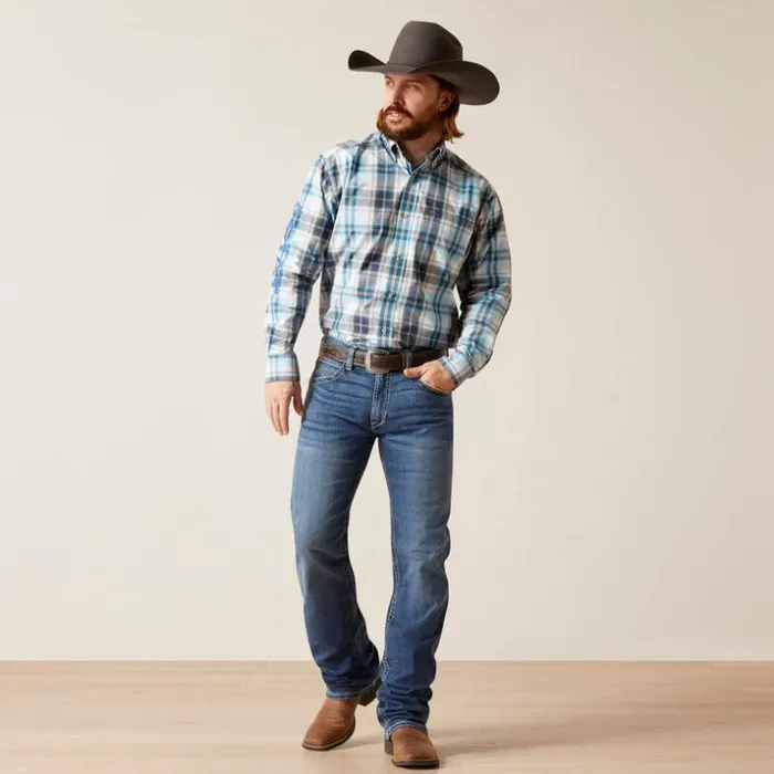 Denim Men Ariat M4 Relaxed Hugo Boot Cut Jean Bannock Denim Men Ariat M4 Relaxed Hugo Boot Cut Jean Bannock