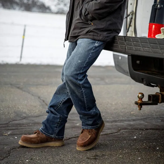 Denim Men Ariat M4 Relaxed Hugo Boot Cut Jean Bannock Denim Men Ariat M4 Relaxed Hugo Boot Cut Jean Bannock