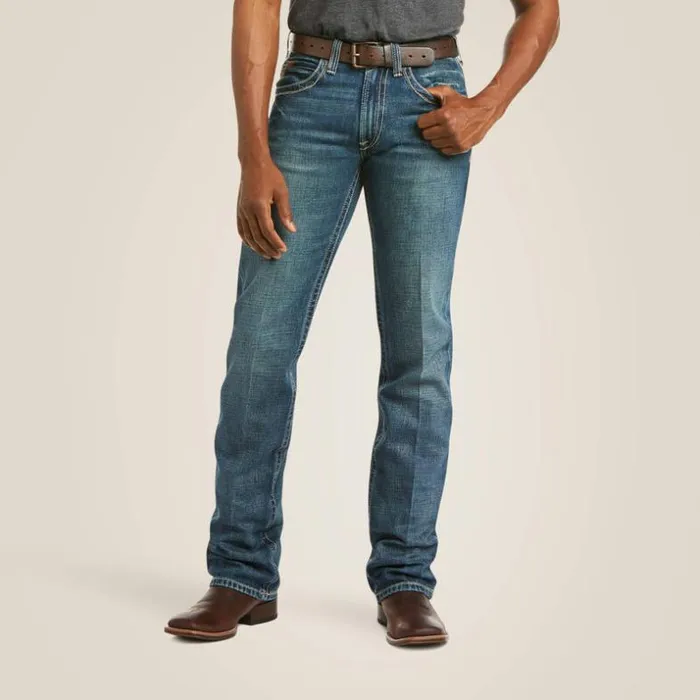 Denim Men Ariat M5 Slim Boundary Stackable Straight Leg Jean Gulch