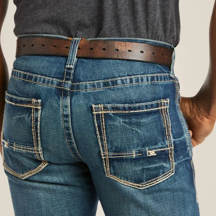 Denim Men Ariat M5 Slim Boundary Stackable Straight Leg Jean Gulch Denim Men Ariat M5 Slim Boundary Stackable Straight Leg Jean Gulch