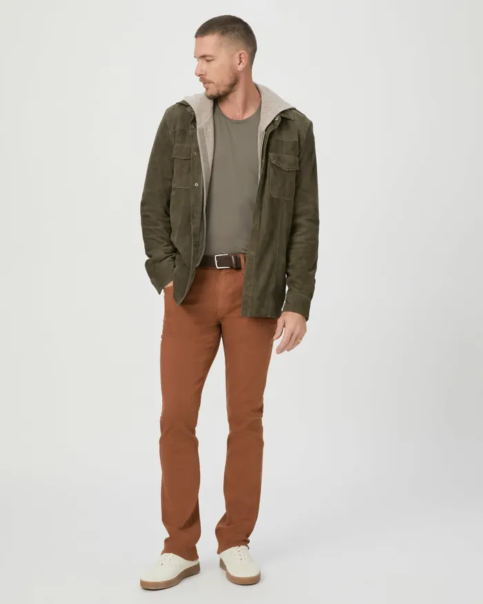 Denim PAIGE Men Transcend Federal Slim Straight Jean 8211 Italian Coffee