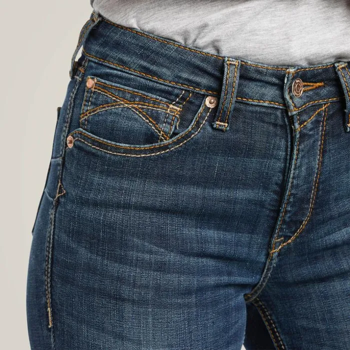 Denim Women Ariat REAL High Rise Fernanda Boot Cut Jean Arkansas Denim Women Ariat REAL High Rise Fernanda Boot Cut Jean Arkansas