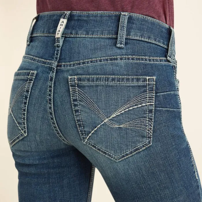 Denim Women Ariat REAL Mid Rise Michela Straight Jean Torrance Denim Women Ariat REAL Mid Rise Michela Straight Jean Torrance
