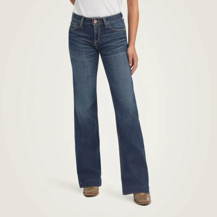 Denim Women Ariat Trouser Perfect Rise Maggie Wide Leg Jean Pasadena