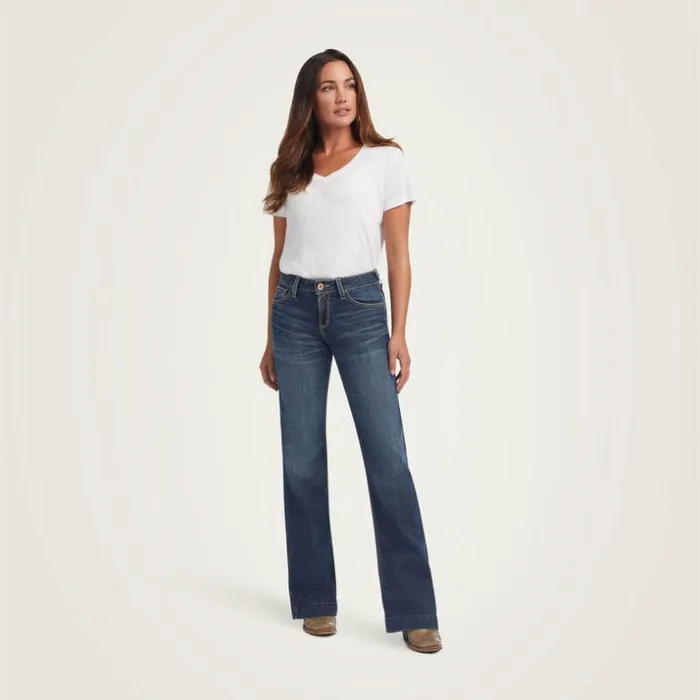 Denim Women Ariat Trouser Perfect Rise Maggie Wide Leg Jean Pasadena Denim Women Ariat Trouser Perfect Rise Maggie Wide Leg Jean Pasadena