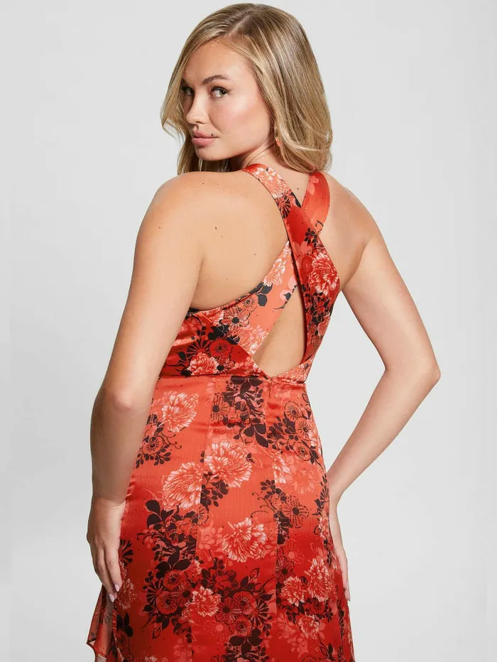 Dresses and Jumpsuits GUESS Women Eco Evangelina Maxi Dress Call Me Cherry Print Dresses and Jumpsuits GUESS Women Eco Evangelina Maxi Dress Call Me Cherry Print