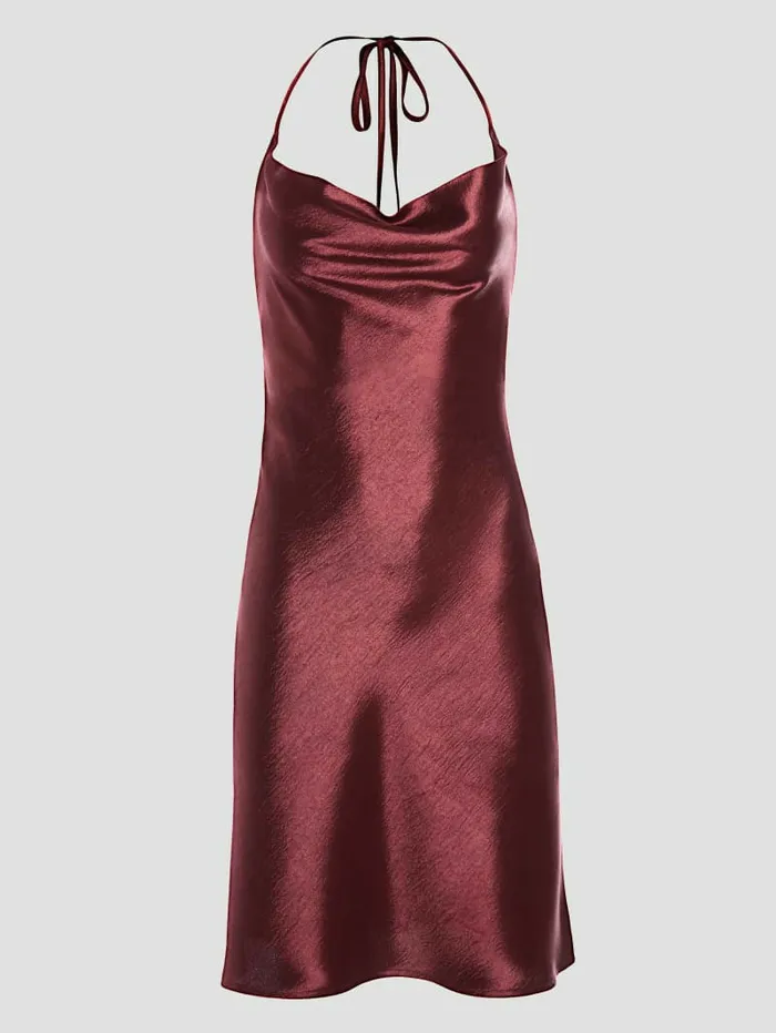 Dresses and Jumpsuits GUESS Women Taryn Cowl Neck Dress Mystic Wine Dresses and Jumpsuits GUESS Women Taryn Cowl Neck Dress Mystic Wine
