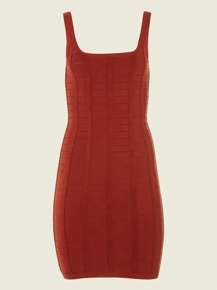 Dresses and Jumpsuits GUESS Women Vela Bandage Dress Dark Jam Red