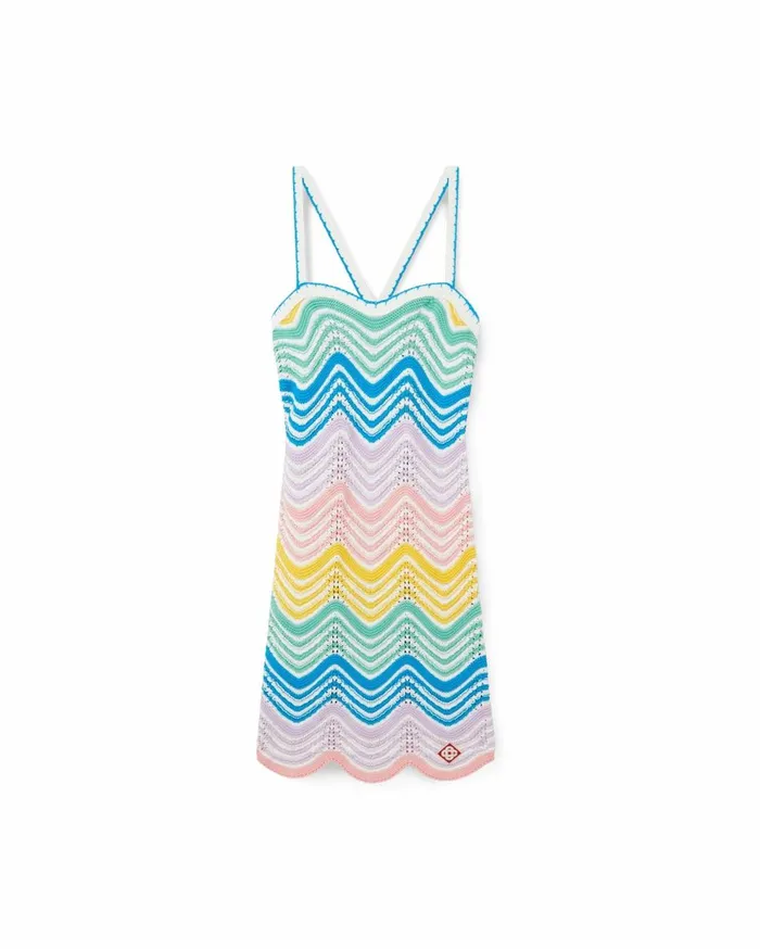 Dresses Women Casablanca Paris Gradient Wave Crochet Dress