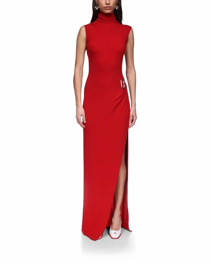 Dresses Women Casablanca Paris Sleeveless Side Split Column Dress