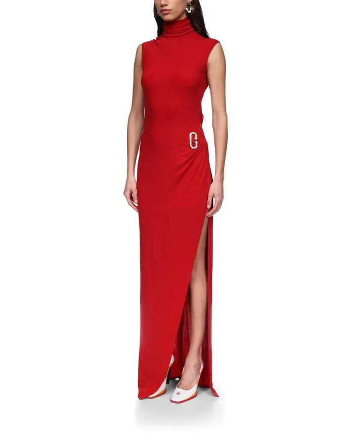 Dresses Women Casablanca Paris Sleeveless Side Split Column Dress