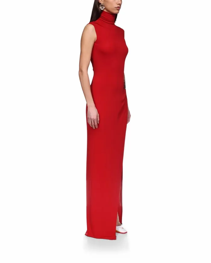 Dresses Women Casablanca Paris Sleeveless Side Split Column Dress