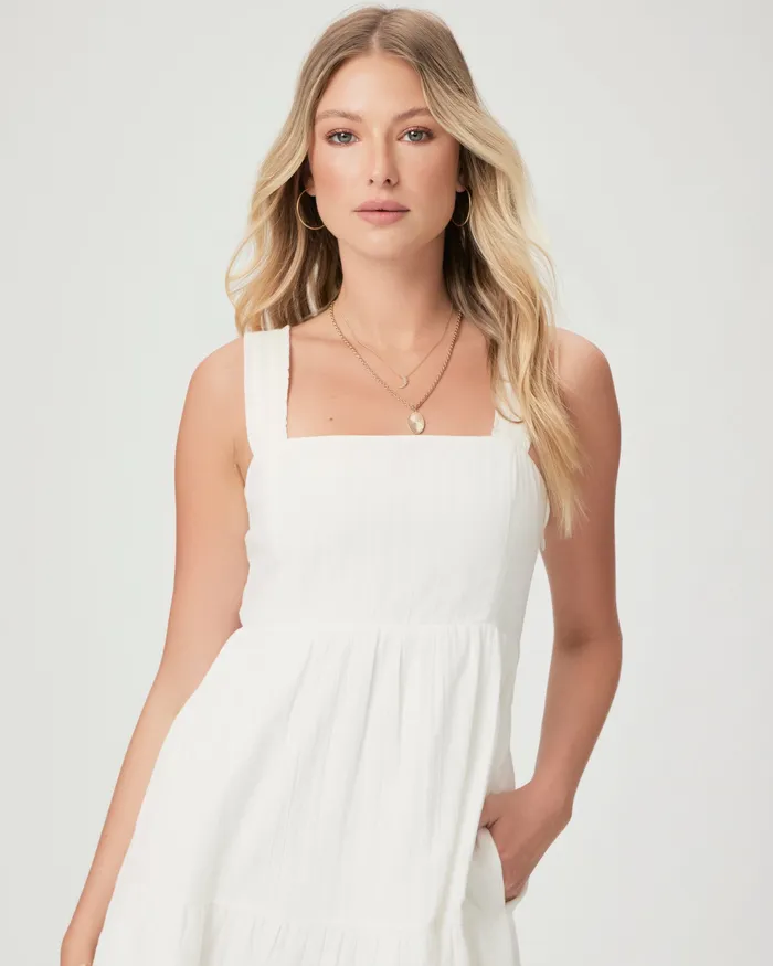 Dresses Women PAIGE Ginseng Dress 8211 White Dresses Women PAIGE Ginseng Dress 8211 White