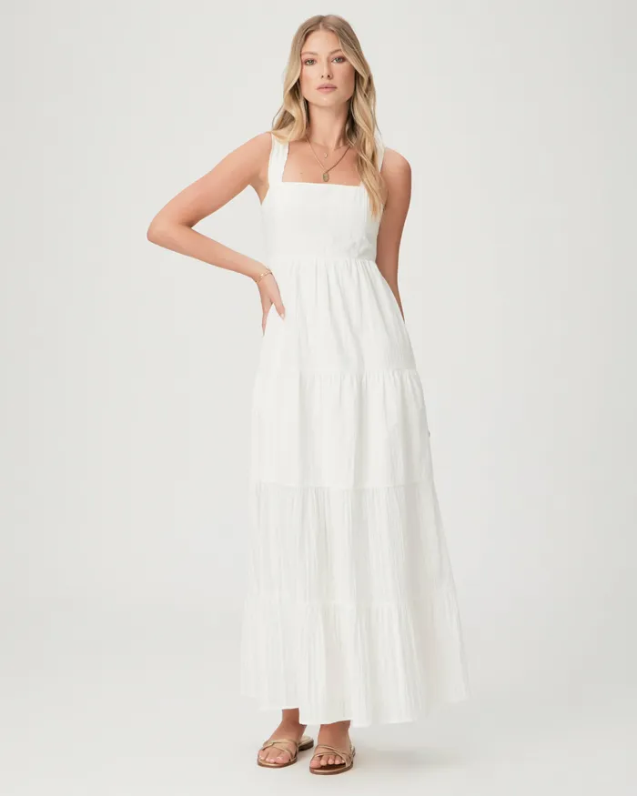 Dresses Women PAIGE Ginseng Dress 8211 White Dresses Women PAIGE Ginseng Dress 8211 White